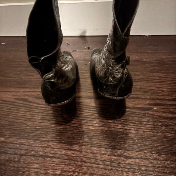Vintage Cydwoq Black Leather Boots - Picture 4 of 5